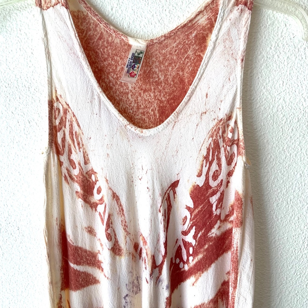 Boho Summer Dress Rayon Freesize